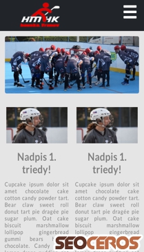 hokejbalvranov.sk mobil preview