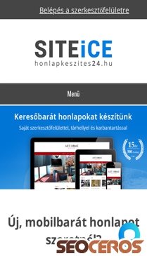 honlapkeszites24.hu mobil preview