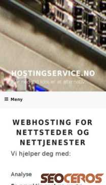 hostingservice.no mobil Vorschau