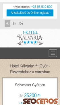 hotel-kalvaria.hu mobil obraz podglądowy