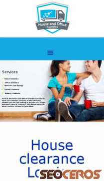 houseandofficeclearance.co.uk mobil förhandsvisning