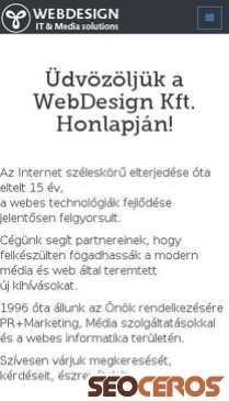 webdesign.hu mobil Vista previa