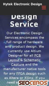 hytek-ed.com/electronic_design_services.html mobil 미리보기
