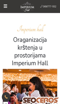 imperiumhall.rs/proslave/krstenja mobil preview