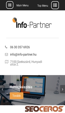 info-partner.hu mobil förhandsvisning