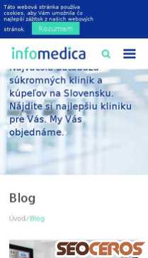 infomedica.sk/blog mobil Vorschau