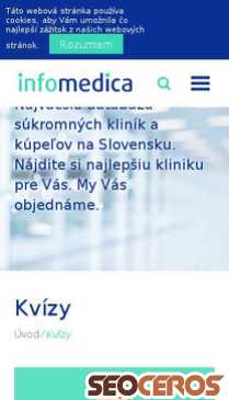 infomedica.sk/kvizy mobil Vorschau