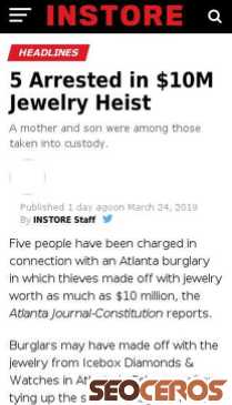instoremag.com/5-arrested-in-10m-jewelry-heist mobil previzualizare