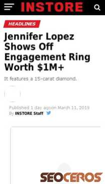 instoremag.com/jennifer-lopez-shows-off-engagement-ring-worth-1m mobil náhled obrázku