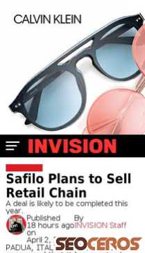 invisionmag.com/safilo-plans-to-sell-retail-chain mobil anteprima