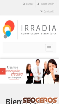 irradia.com.bo mobil prikaz slike
