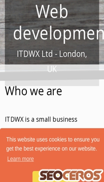 itdwx.co.uk mobil előnézeti kép
