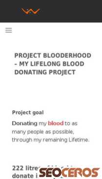 iwanwilaga.com/project-blooderhood-my-lifelong-blood-donating-project mobil preview