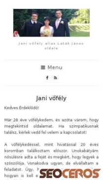 janivofely.hu mobil preview