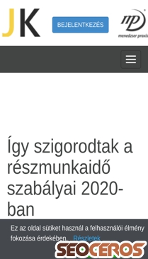 jogkoveto.hu/tudastar/reszmunkaido-szabalyai-valtozas-2020 mobil Vorschau