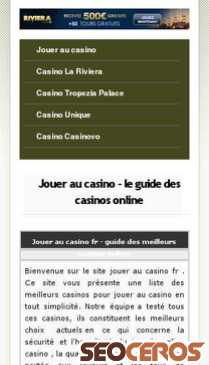 joueraucasino.fr mobil náhľad obrázku