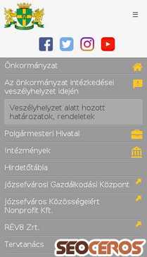 jozsefvaros.hu mobil előnézeti kép