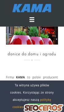 kamaflowerpots.com mobil Vorschau