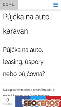 karavany.vyrobce.cz/pujcka-na-auto-karavan.html mobil előnézeti kép