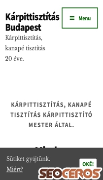 karpittisztitas-budapest.hu mobil előnézeti kép