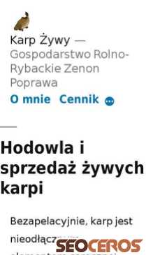 karpzywy.pl mobil Vorschau