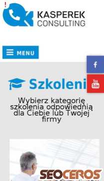 kasperekconsulting.pl/szkolenia mobil anteprima