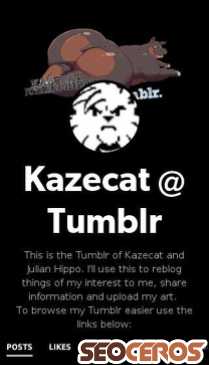 kazecat.tumblr.com mobil vista previa