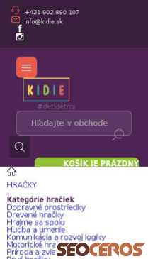 kidie.sk mobil vista previa