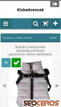 kiskedvencek.hu/Szurke-kutyaruha-porazakasztoval-parositva-30cm-ha mobil náhľad obrázku