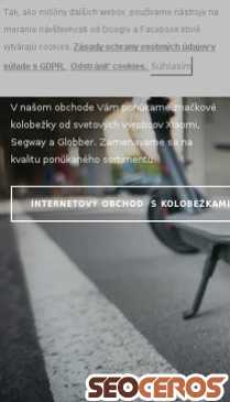kolobezkujem.sk mobil előnézeti kép