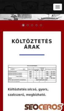 koltoztetes024.hu/koltoztetes-arak mobil Vista previa
