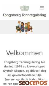 kongsbergtannregulering.no mobil náhľad obrázku