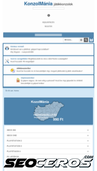 konzolmania.hu mobil előnézeti kép