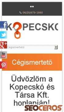 kopecsko.hu mobil előnézeti kép