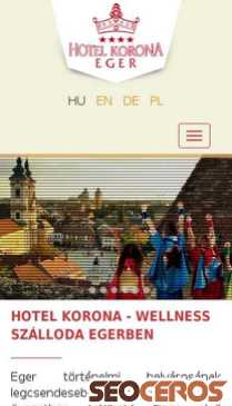 koronahotel.hu mobil előnézeti kép