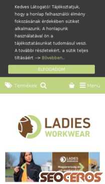 ladiesworkwear.hu mobil anteprima