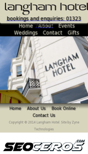 langhamhotel.co.uk mobil preview