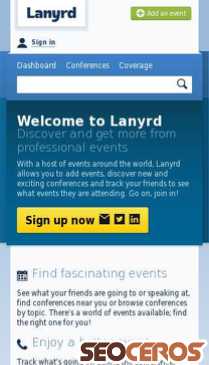 lanyrd.com mobil प्रीव्यू 
