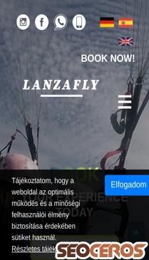 lanzafly.es/fooldal mobil Vorschau