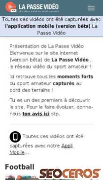 lapassevideo.fr mobil vista previa