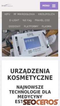laserhitech.pl mobil previzualizare