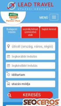 leadtravel.hu mobil előnézeti kép