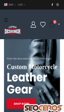 leather-designer.com mobil 미리보기