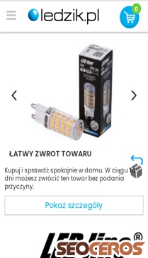 ledzik.pl/product-pol-946-Zarowka-LED-G9-230V-4W-biala-ciepla-2700K.html mobil förhandsvisning