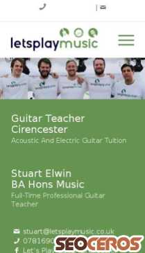 letsplaymusic.co.uk/private-instrument-lessons/guitar-lessons/guitar-teacher-cirencester-stuart-elwin mobil preview