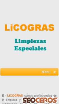 licogras.es mobil previzualizare
