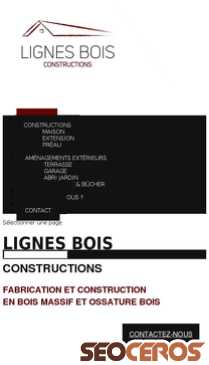 lignesboisconstructions.fr mobil preview