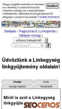 linkegyseg.hu mobil előnézeti kép