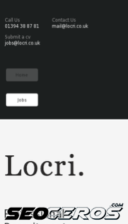 locri.co.uk mobil previzualizare
