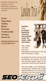 londontrio.co.uk mobil vista previa